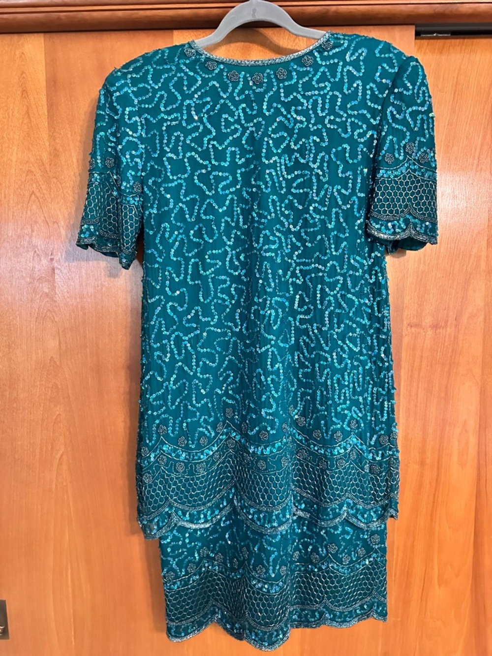 Silk Beaded Vintage Sequined Dress